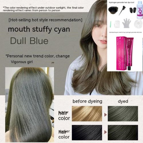 Ammonia-free Hair Color Paste Monochrome Paste Cover White Hair Multi-segment Color One-step Black Tea Gray Blue Black Hair Dye Ammonia-free Hair Color Paste Monochrome Paste Cover White Hair Multi-segment Color One-step Black Tea Gray Blue Black Hair Dye