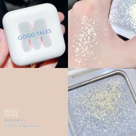 Small White Square High Light Contour Compact Glitter Face Brightening Mashed Potatoes (Option: 402)